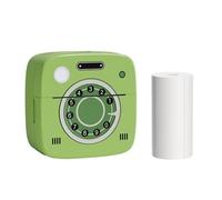 Pongnas Mini Pocket Printer Portable Thermal Photo Printing Label Maker Machine BT Wireless Connect Compatible with or IOS APP Support Receipt Label Memo (with 1 Paper Roll (57x26mm))