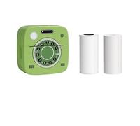 Pongnas Mini Pocket Printer Portable Thermal Photo Printing Label Maker Machine BT Wireless Connect Compatible with or IOS APP Support Receipt Label Memo (with 1 Thermal Paper Roll & 10pcs