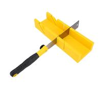 Pongnas Miter Box Saw Set Mini Miter Box and Saw Woodworking Tool with 3 Replaceable Blades for Multi Angle Cutting Wood Plastic Soft Metals