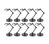 Pongnas Modular Clear Acrylic Action Figure Display Stand Set - 10-Piece Snap-Together Doll Support Frame for 6-Inch Collectibles No Tools Needed