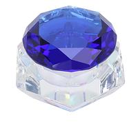 Pongnas Nail Art Acrylic Liquid Powder Bowl, Shape Crystal Cup for Mixing Liquid and Powder, with Portable Design and Salons (Blue)