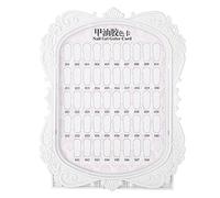 Pongnas Nail Art Display Stand Flower Design Nail Polish Color Card for Manicure Tool Display Rack