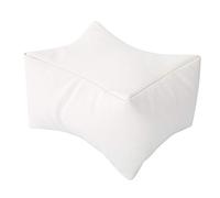 Pongnas Nail Art Hand Foot Pillow Soft PU Arm Rest Salon Manicure Care Pink Black White Dual Use for Manicure Pedicure (White)