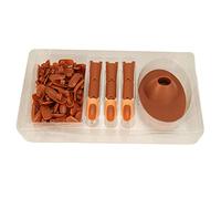 Pongnas Nail Art Training Practice Finger Bendable Joints False Tips Mannequin Base ABS Material Beginners Salon Artists 10cm 80 Replaceable Tips (Brown)
