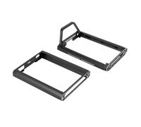 Pongnas NB4 RC Transmitter Protector Metal Upper and Lower Protective Bracket Set - -Fit Aluminum Frame for NB4 & Pro Transmitters - Drop with OEM-Aligned Mounting (Black)
