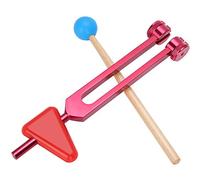 Pongnas Nerve Sensory Tuning Fork, Aluminum Alloy Healing Tuning Fork with Hammer for Hearing Assessment and Vibration Sensation, Meditation Massage