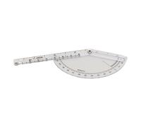 Pongnas Orthopedic Protractor Transparent Accurate Plastic 120 Degree Range Orthopedic Angle Ruler for Joint Motion Measurement and Spine Angle Assessment