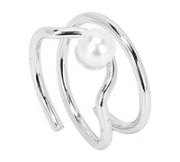 Pongnas Pearl Knuckle Ring Electroplated Copper Adjustable Fingertip Jewelry for Women, Girls, with Simple Pearls, Great for Parties, Dance Parties, Weddings, Engagements, Daily Life (3052)