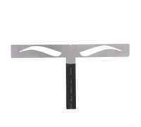 Pongnas Permanent Eyebrow Ruler, High Grade Magnesium Alloy Bendable Durable with 3 Positioning for Accurate Eyebrow Shape Design (Trapezoidal ruler (classic))