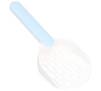 Pongnas Pooper Scooper, Litter Scoop Cat Litter Scoop Kitten Pooper Lifter Plastic Thickened Kitty Sift Shovel for Small Pet Boxes Cleaning, 10.2x4.3x2.0in (Cat litter shovel white blue)