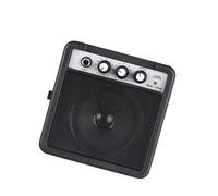 Pongnas Portable 5W Guitar Amplifier with Volume and Control, Supports 3.5mm & 6.35mm Inputs for Acoustic and Electric Guitars (Black)