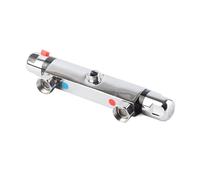 Pongnas Premium Thermostatic Shower Valve Mixer for Consistent Hot and Cold Control - Brass Design with -Scald (Nozzle Upward)