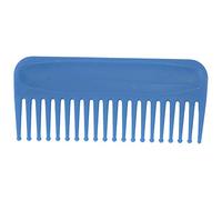 Pongnas Quality Plastic Wide Tooth Hair Combs for Thick, Wet or Dry Hair, Round Smooth Tips, 6.0 X 2.7 X 0.5in Compact Size, Travel-Friendly No Handle Design (Blue)