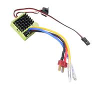 Pongnas RC Brushed Electronic Speed Controller for /10 RC Car and Boat - Design Compatible with 540 550 750 Brushed Motors - Aluminum Alloy Housing 30A Continuous Current