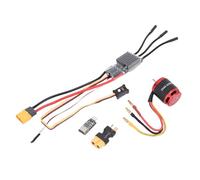 Pongnas RC Brushless Powertrain Combo for Axial SCX10 - 3542 Brushless Motor + 80A ESC with Pre-Wired Leads, Programming & BEC - Upgraded Crawler Power System for /10 RC Rock Crawlers