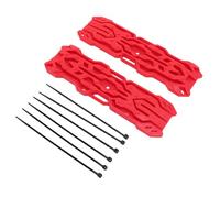 Pongnas RC Crawler Decorative Board - Plastic Sand Simulation Escape Recovery Ladder for :8 to :12 Scale Remote Control Cars - Includes 2 Boards + 6 Cable Ties