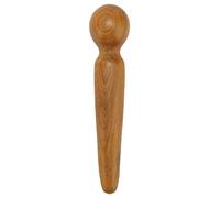 Pongnas Reflexology Foot Massage, Wooden Stick with Wavy Structure for Acupoint Pressing, Made of Incense Wood, Easy to Carry