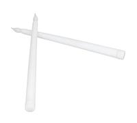 Pongnas Romantic LED Taper Candles for Festival Wedding Party, Flameless Candle Sticks, 2pcs (White Shell)