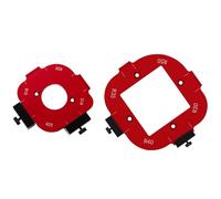 Pongnas Rounded Corners Router Bit Template - Aluminum Alloy Corner Radius Jig with 8 Angles for Precise Woodworking