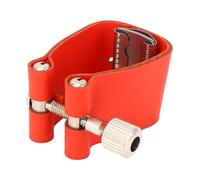 Pongnas Saxophone Mouthpiece Ligature Sax Mouthpiece Fastener Sax Ligature Adjustable Design Secure Fixation with PU Ni Plated Brass Stainless Steel for All Standard Hard Rubber