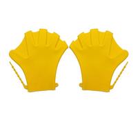 Pongnas Silicon Swimming Gloves for Training - Webbed Fitness Diving Mittens for Enhanced Upper Body Strength and (Yellow)