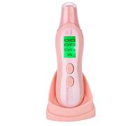 Pongnas Skin Analyzer, Digital LCD Display Portable Moisture Oil Tester with Highly Sensitive Probe, for Home Travel Beauty Salon Professional Skin Hospital (Pink)