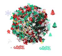 Pongnas Snowflake Centerpieces For Tables, Christmas Table Decorations Sets Christmas Confetti with High Performance PVC For Party Festival Decoration