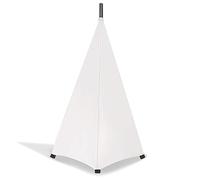 Pongnas Speaker Stand Cover, Elastic Tripod Cover with Stretchable Fabric and Hook Loop Strap, for Stage Studio Wedding Banquet Event (Three sides)