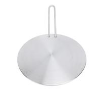 Pongnas Stainless Steel Heat Diffuser Converter with Detachable Handle Round Induction Adapter Plate for Gas, Electric & Glass Cooktops (20#)