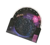 Pongnas Star Map Rotating Star Chart Night Sky Guide for Astronomy Beginners to Advanced 30-50 Degree Northern Latitude with 100 Clusters Nebulae Galaxies