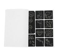 Pongnas Stencil Airbrush Template 169 Patterns Safe Kit For Beginners And Artists Plastic Material 22.5 X 17.5 Cm