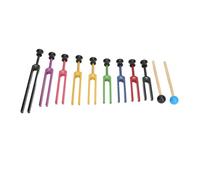 Pongnas Tuning Forks Set, Aluminum Alloy Vibration Time Resonant Tuning Fork with Hammer, for Healing and Sound Meditation