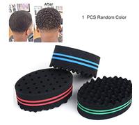 Pongnas Twist Hair Sponge Oval Double Sided Braid Style Curl Coils Wave Brush Hair for Best Hair Curling Experience At Home (Assorted Color)