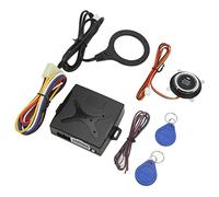 Pongnas Universal Car Push to Start Ignition Kit with Keyless Go Button for 12V Vehicles, Engine Start Stop System