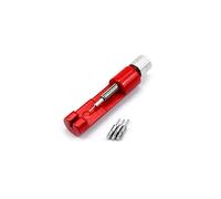 Pongnas Watch Link Removal Kit, Watch Band Spring Bars Tool Adjustable Tool Strap Spring Bar Link Pin Alloy Steel Band Remover Repairing (Red)