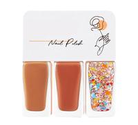 Pongnas Water Based Nail Polish Set, Bright Delicate Color Easy Peel Off Quick Dry, No Need Nail Dryer Lamp, Lasts 3-5 Days, with Safe Mild Ingredients, for Women Halloween (T07)