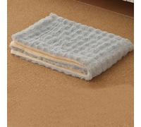 Pongpai Soft Cat Pad Self-warming Pet Blanket, Dual Use Cat Dog Sleeping Pads Thin Quilt, Plush Heat Mat for Indoor Outdoor, Washable (45x35cm,Light gray)