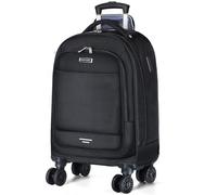 Ponhog rolling backpack for women, Black, 17.3 inches, Travel Backpack