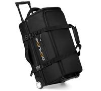 Ponhog Wheeled Duffle Bag - 60L Large Travel Holdall Bag with Wheels Shoe Compartment,Water Resistant Lightweight Luggage Rolling Holdall Suitcase for Gym Overnight Trip Weekender,Black