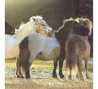 PONIES IN A ROW Horses Cocktail or Tea Napkins paper 25 cm square 20 in pack