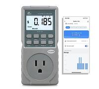 Poniie PN2500 Professional NEMA 5-15 Wi-Fi Wireless Level 1 EV Charger Pass-through Power Usage Monitor (60-240V, 25Amp)
