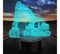 PONLCY 3D Optical Illusion Lamp Excavator Led Night Light, 7 Colors USB Touch Switch Desk Lamps, Bedroom Decoration Table Lights for Kids Birthday Christmas Gifts