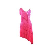 PONNYC A,XXL, Women's Backless Latin Dance Skirt Salsa Dancing Clothes Ballroom Dancing Performance Dresses Cha Cha Dance Outfit