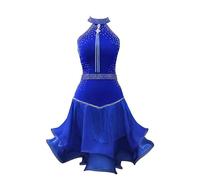 PONNYC C,M, Sleeveless Latin Dance Outfit for Women Salsa Performance Dancing Clothes Ballroom Dancing Dresses Tango Dance Wear