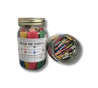 PONNYC Inspirational Quotes for Life's Moods, Quotes in a Jar, Positive Affirmations Cards, Color Coded Message Jar, Wisdom Cards Jar, Unique Motivational Gifts, Uplifting Gift