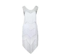 PONNYC White,XXL, Sleeveless Latin Dancing Outfit for Performance Women's Ballroom Dance Dresses Cha Cha Dance Clothes Tango Costumes