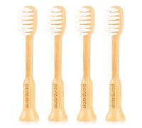 PONPACE Bamboo Electric Toothbrush Replacement Heads Compatible with Lumineux, with Extra Soft Plant-Based Bristle (Waved Extra Soft Bristle)