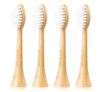 ponpace Bamboo Electric Toothbrush Replacement Heads with Plant-Based Bristle 8 Pack, Compatible with Philips Sonicare(Wave Extra Soft bristles)