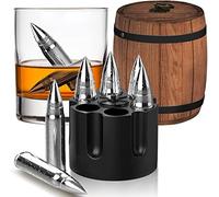 PONPUR Gifts for Men Dad, Christmas Stocking Stuffers, Whiskey Stones, Birthday Anniversary Wedding Housewarming Unique Gifts Who Have Everything Grandpa, Cool Stuff Gadgets, Silver