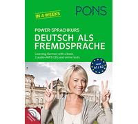 Pons German series: PONS Power-Sprachkurs Deutsch als Fremdsprache - Book + CD: Learning German with a book, 2 audio+mp3-CDs and online tests